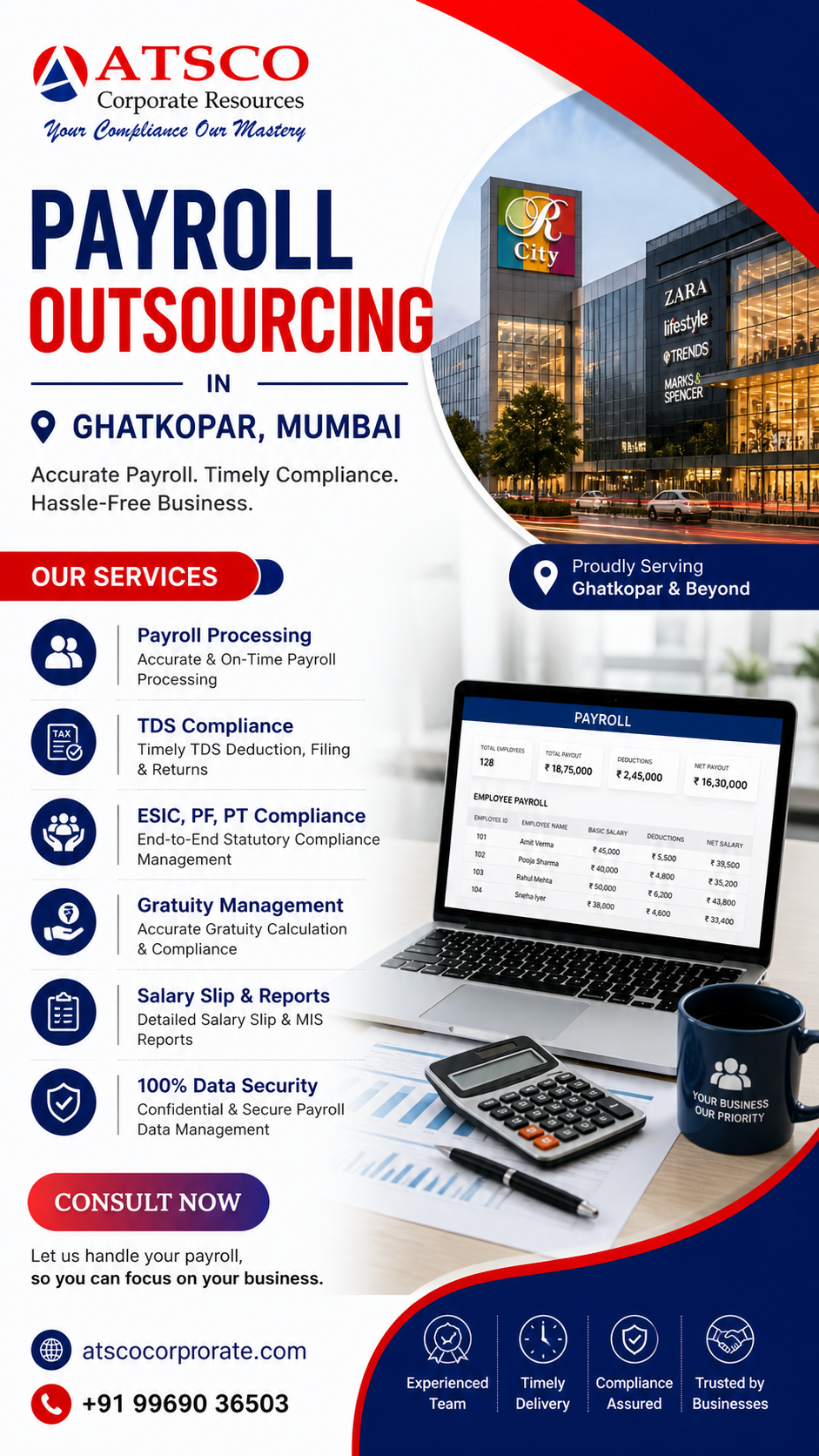 Payroll Processing under New labour code in Ghatkopar